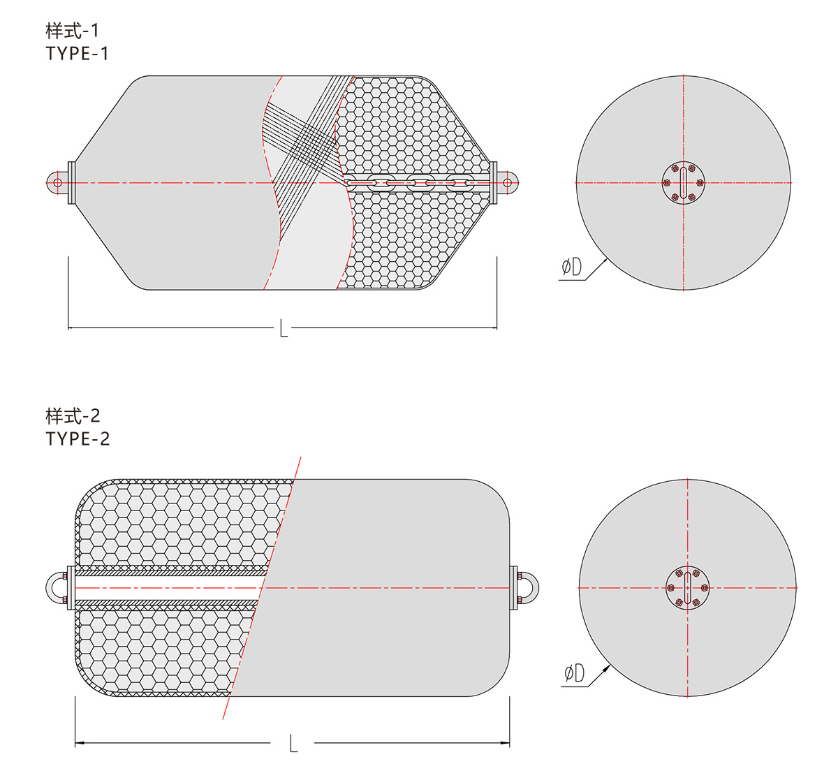 CMRF400 x 600 Foam Fender Air Bag Ship Bag Ship Fender Boat Fender Marine Air Bag Yokohama